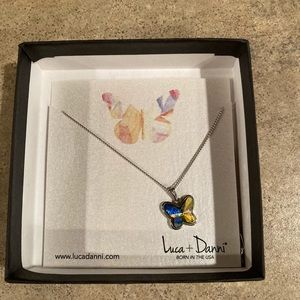 Luca & Danni Crystal Butterfly Necklace